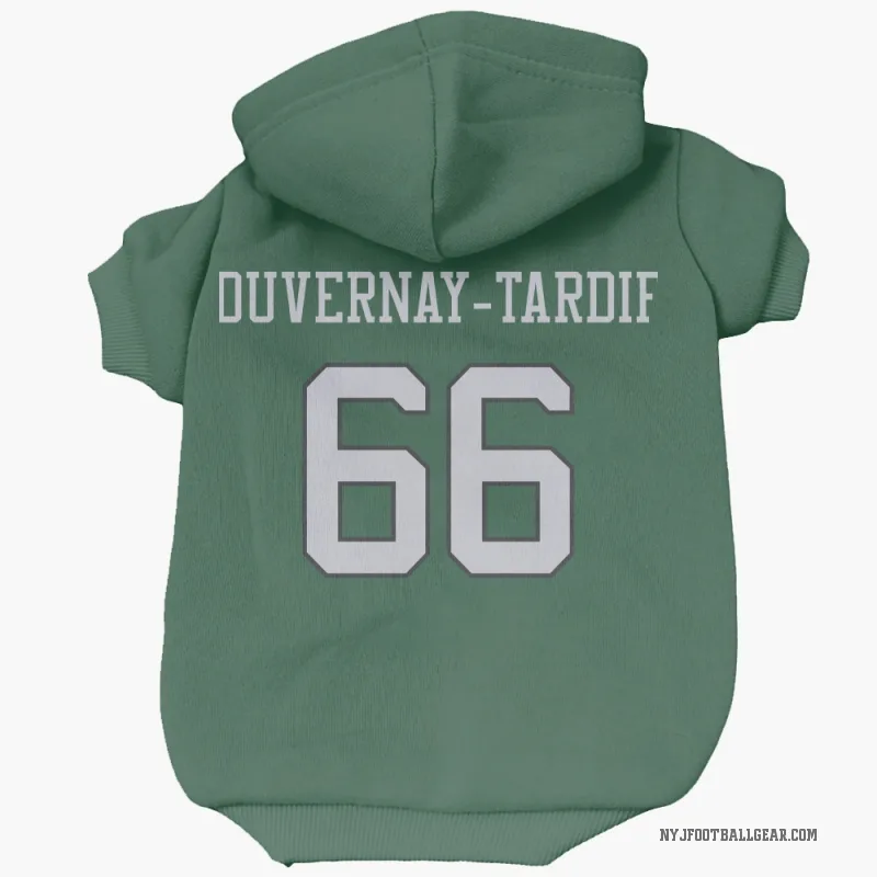 Laurent Duvernay-Tardif  Green New York Jets  Cat & Dog Pet Hoodie
