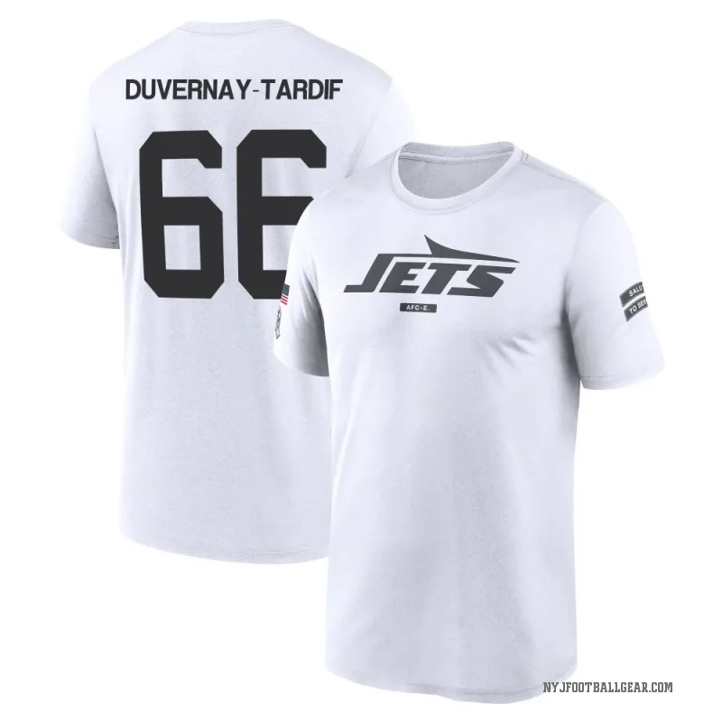 Laurent Duvernay-Tardif Men's White New York Jets 2024 Salute to Service Performance T-Shirt