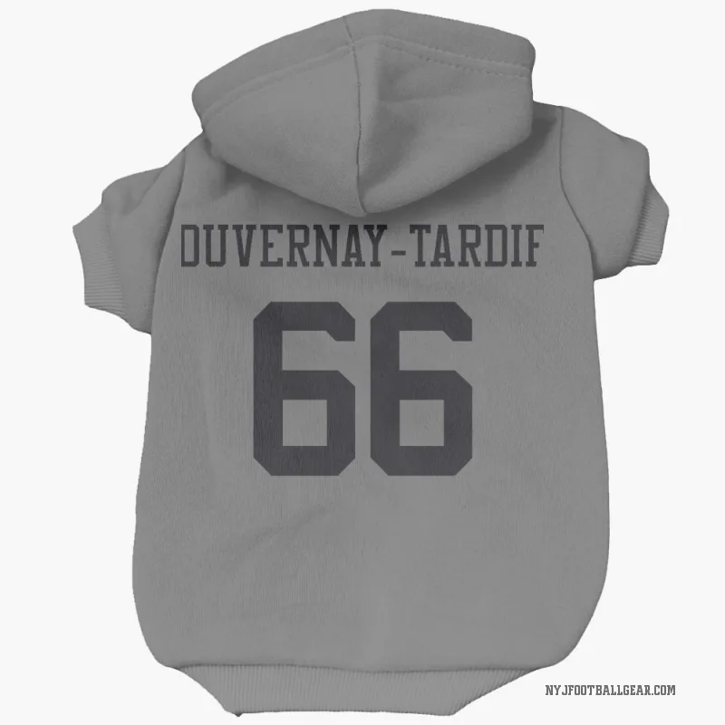 Laurent Duvernay-Tardif  New York Jets   Silver Cat & Dog Pet Hoodie