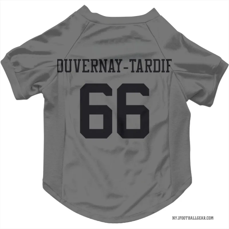 Laurent Duvernay-Tardif  New York Jets   Silver Cat & Dog Pet Jersey