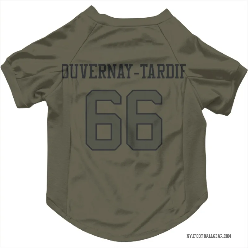 Laurent Duvernay-Tardif  Olive New York Jets  Cat & Dog Pet Jersey