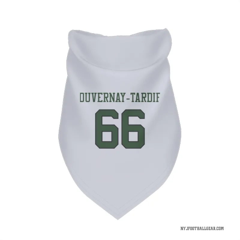 Laurent Duvernay-Tardif  White New York Jets  Cat & Dog Pet Bandana