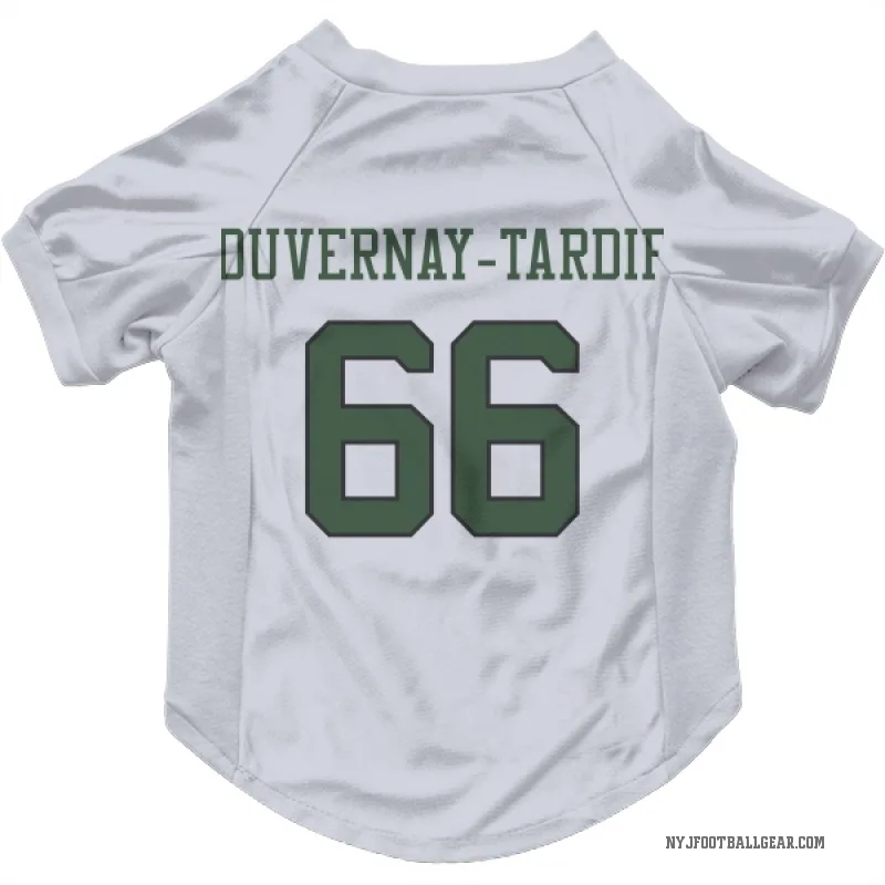 Laurent Duvernay-Tardif  White New York Jets  Cat & Dog Pet Jersey
