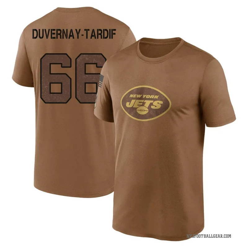 Laurent Duvernay-Tardif Youth Brown New York Jets 2023 Salute To Service Performance T-Shirt