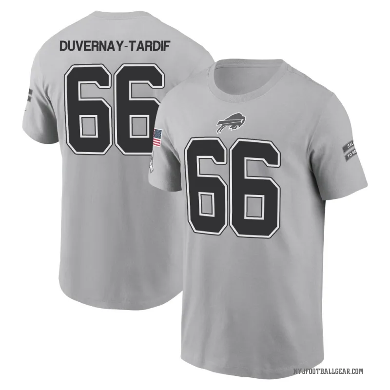 Laurent Duvernay-Tardif Youth Gray New York Jets 2024 Salute to Service T-Shirt