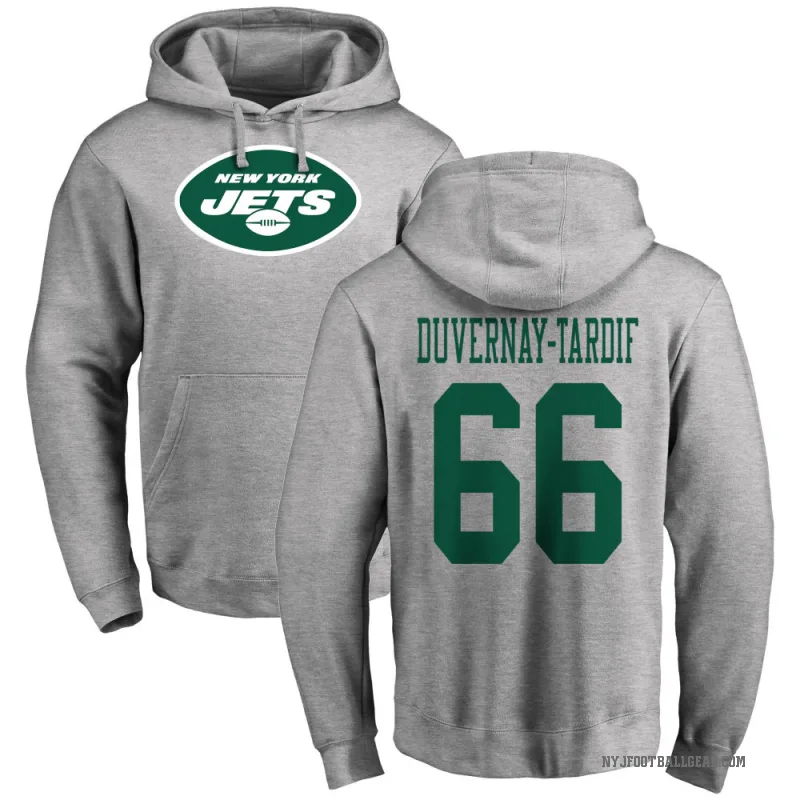 Laurent Duvernay-Tardif Youth New York Jets Pro Line Ash Logo Pullover Hoodie
