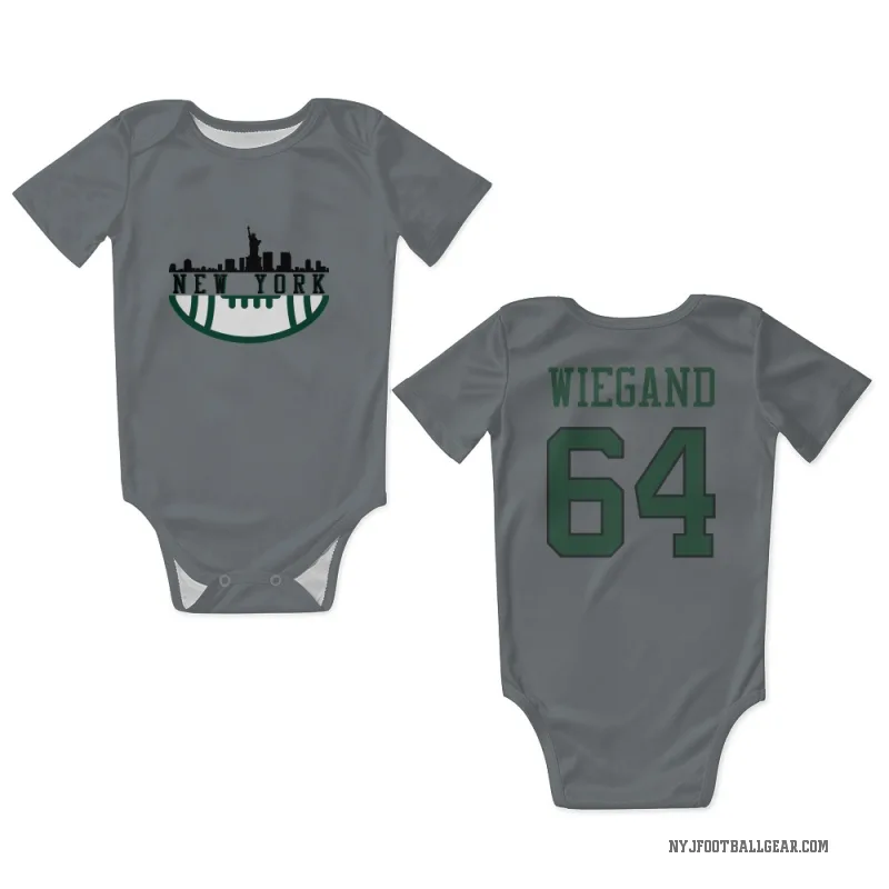 Leander Wiegand  Gray New York Jets  Newborn & Infant Bodysuit