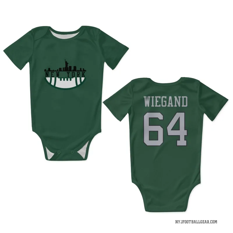 Leander Wiegand  Green New York Jets  Newborn & Infant Bodysuit
