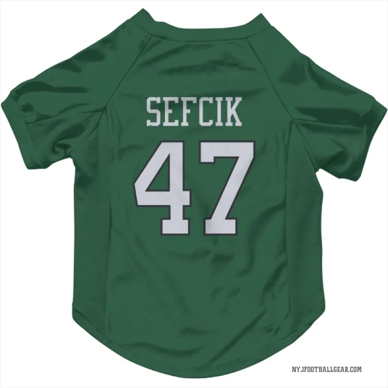 Lincoln Sefcik  Green New York Jets  Cat & Dog Pet Jersey