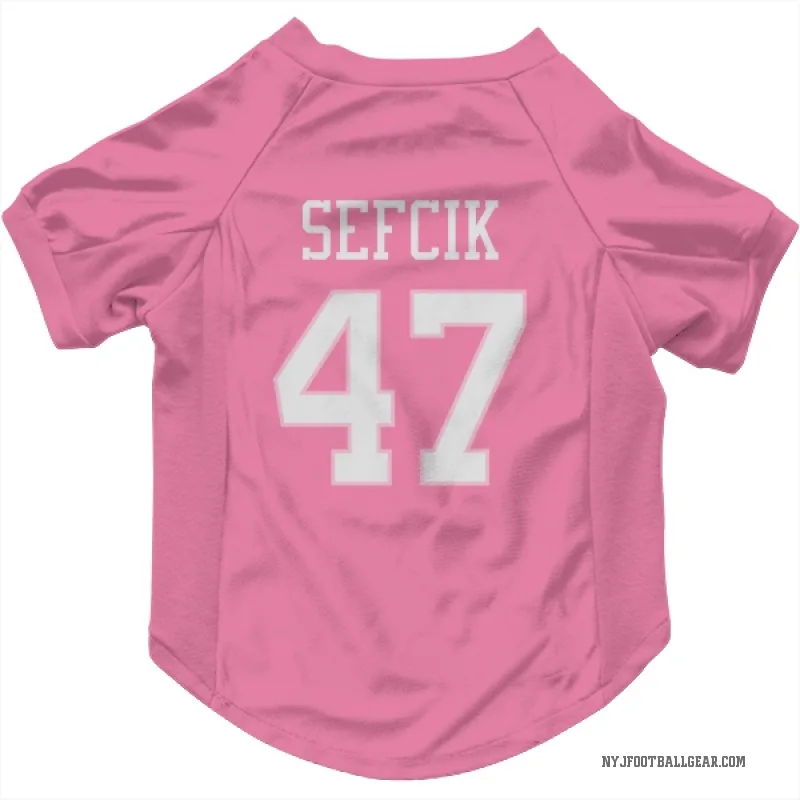 Lincoln Sefcik  Pink New York Jets  Cat & Dog Pet Jersey