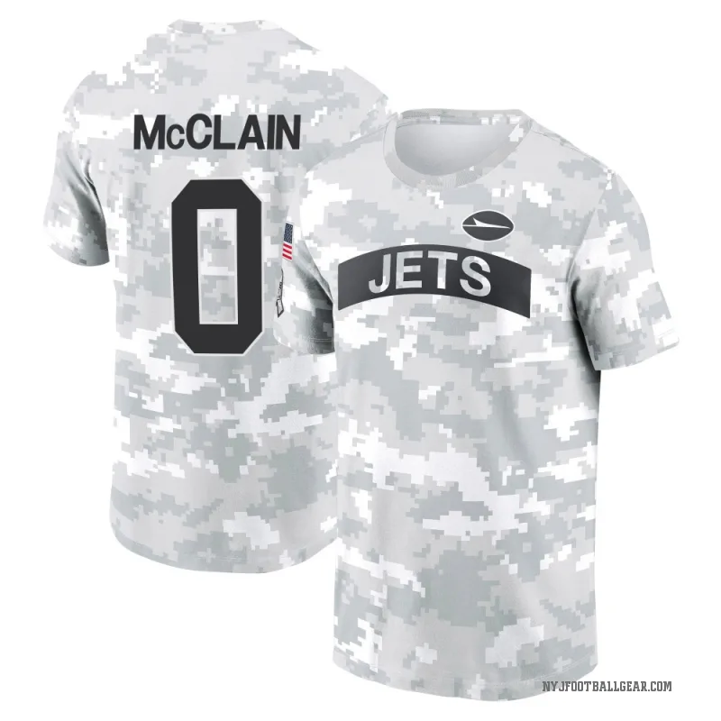 Malik McClain Men's Camo New York Jets Arctic 2024 Salute to Service Performance T-Shirt