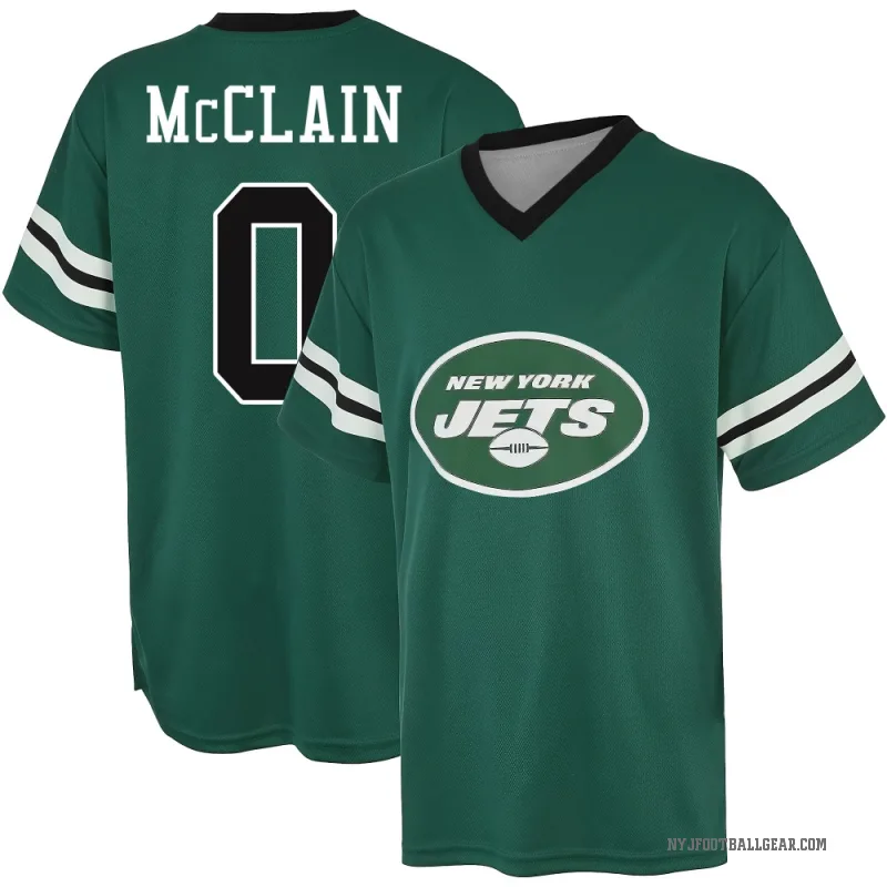 Malik McClain Men's Green New York Jets Game Day V-Neck T-Shirt