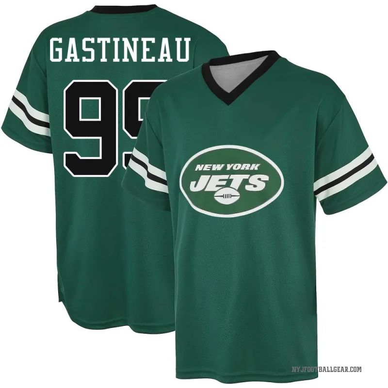 Mark Gastineau Men's Green New York Jets Game Day V-Neck T-Shirt