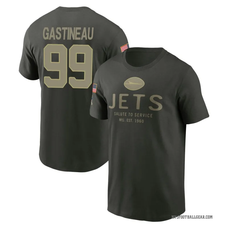 Mark Gastineau Youth Green New York Jets Forest/ 2025 Salute to Service Sideline Primary Edge T-Shirt