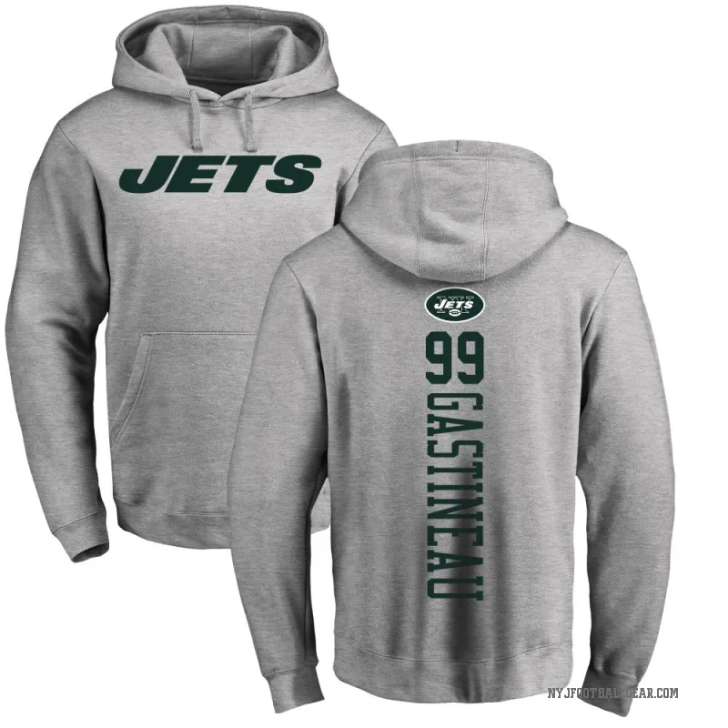 Mark Gastineau Youth New York Jets Pro Line Ash Backer Pullover Hoodie