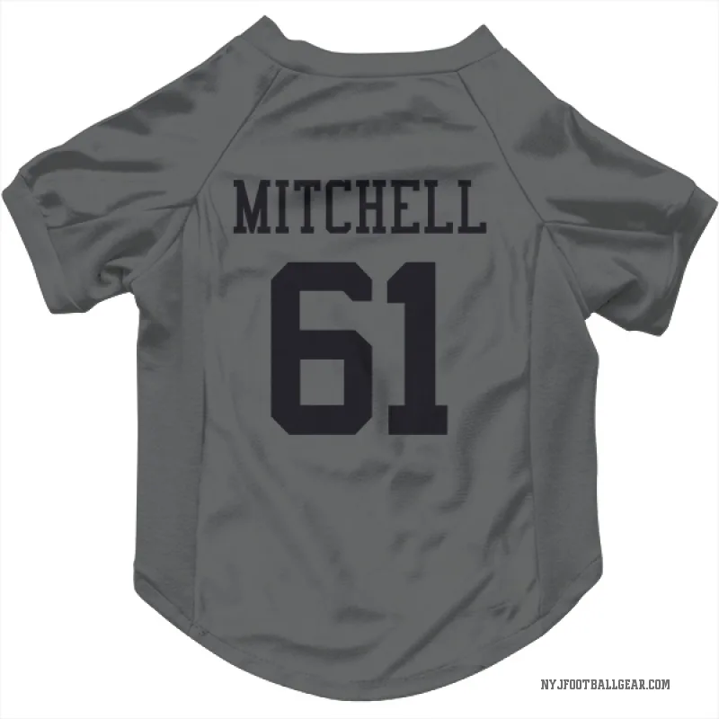 Max Mitchell Charcoal New York Jets Cat & Dog Pet Jersey