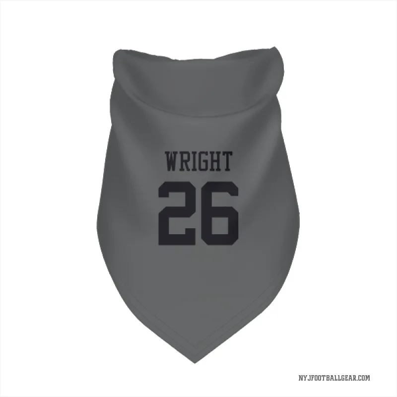 Nahshon Wright  Charcoal New York Jets  Cat & Dog Pet Bandana