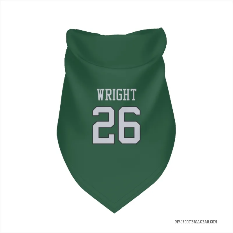 Nahshon Wright  Green New York Jets  Cat & Dog Pet Bandana