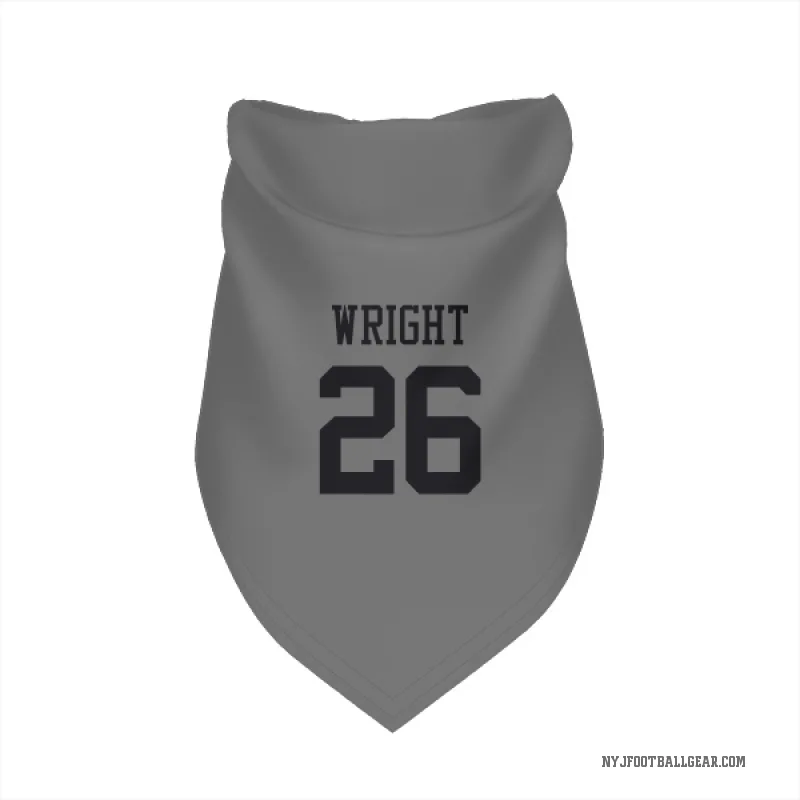 Nahshon Wright  New York Jets   Silver Cat & Dog Pet Bandana