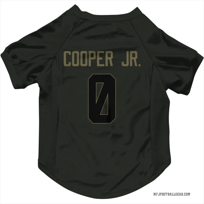 Omar Cooper Jr.  Black New York Jets  Service Cat & Dog Pet Jersey