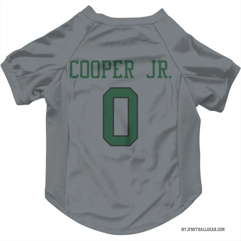 Omar Cooper Jr.  Gray New York Jets  Cat & Dog Pet Jersey