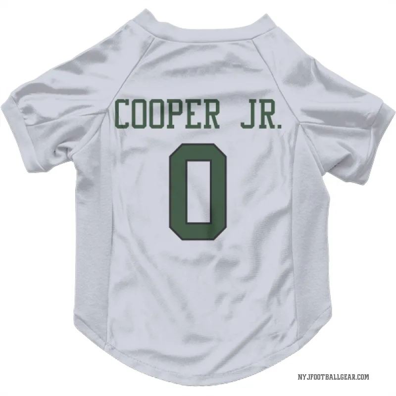 Omar Cooper Jr.  White New York Jets  Cat & Dog Pet Jersey