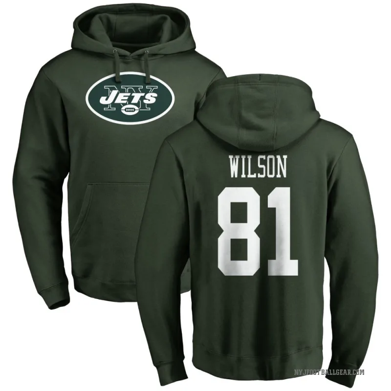 Ontaria Wilson Men's Green New York Jets Pro Line Logo Pullover Hoodie