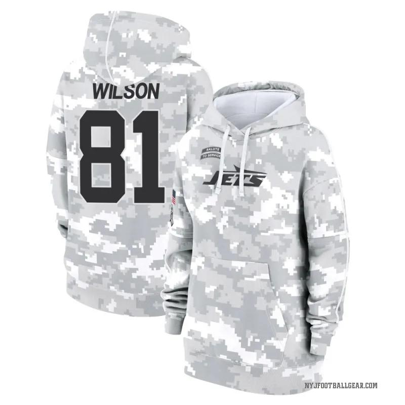 Ontaria Wilson Women's Camo New York Jets Arctic 2024 Salute to Service Club Fleece Pullover Hoodie