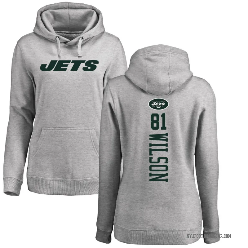 Ontaria Wilson Women's New York Jets Pro Line Ash Backer Pullover Hoodie