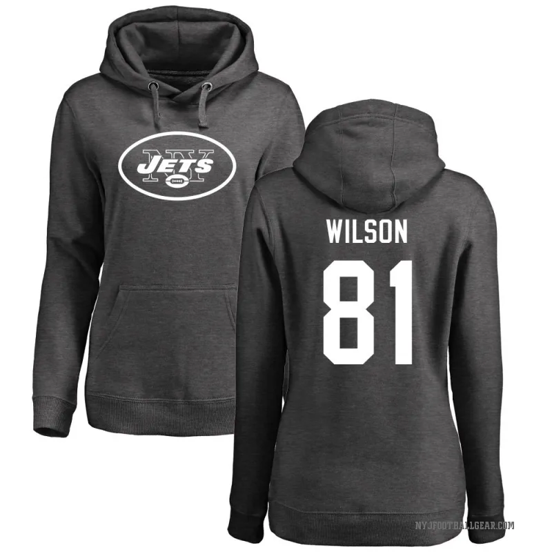 Ontaria Wilson Women's New York Jets Pro Line by Branded Ash One Color Pullover Hoodie