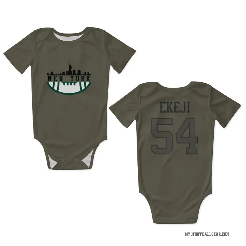 Paschal Ekeji  Olive New York Jets  Newborn & Infant Bodysuit