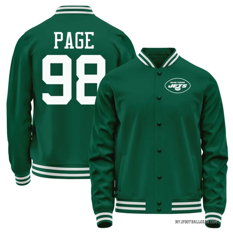 Payton Page Men's Green New York Jets Full-Snap Jacket