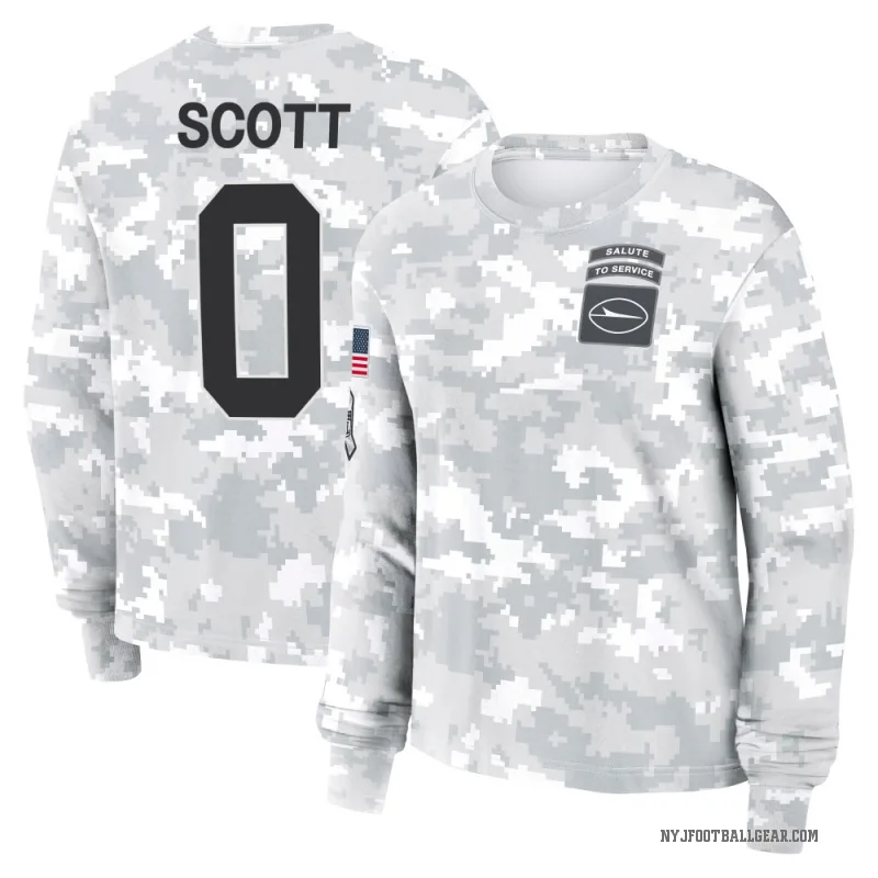 Sam Scott Women's Camo New York Jets Arctic 2024 Salute to Service Long Sleeve T-Shirt