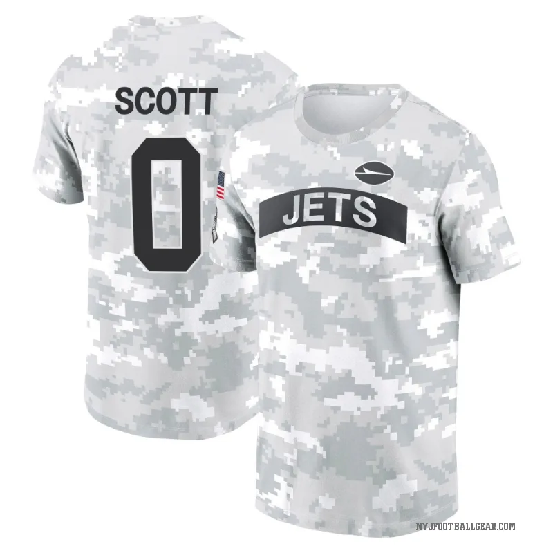 Sam Scott Youth Camo New York Jets Arctic 2024 Salute to Service Performance T-Shirt