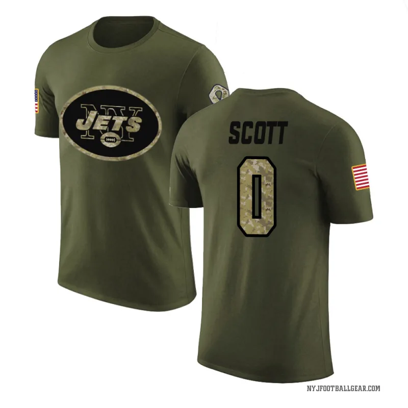 Sam Scott Youth Olive New York Jets Salute to Service T-Shirt
