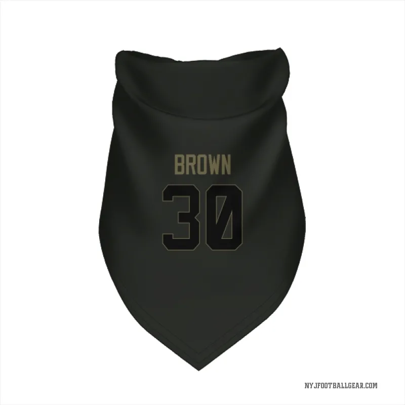 Tre Brown  Black New York Jets  Service Cat & Dog Pet Bandana