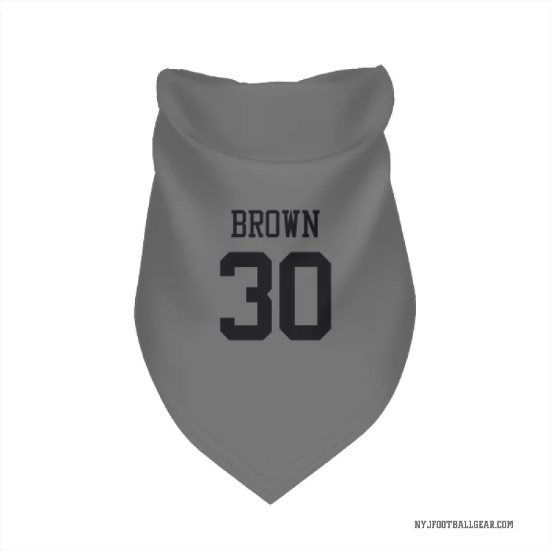 Tre Brown  New York Jets   Silver Cat & Dog Pet Bandana