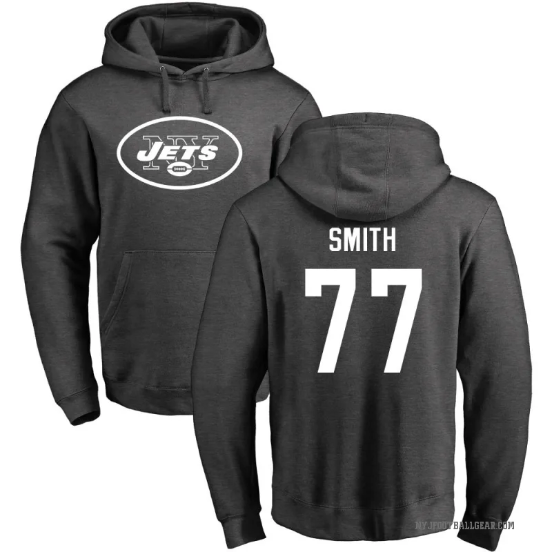 Tyron Smith Men's New York Jets Pro Line by Branded Ash One Color Pullover Hoodie