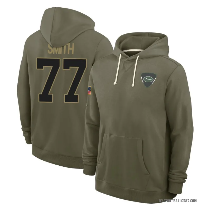 Tyron Smith Men's Olive New York Jets 2025 Salute to Service Hoodie