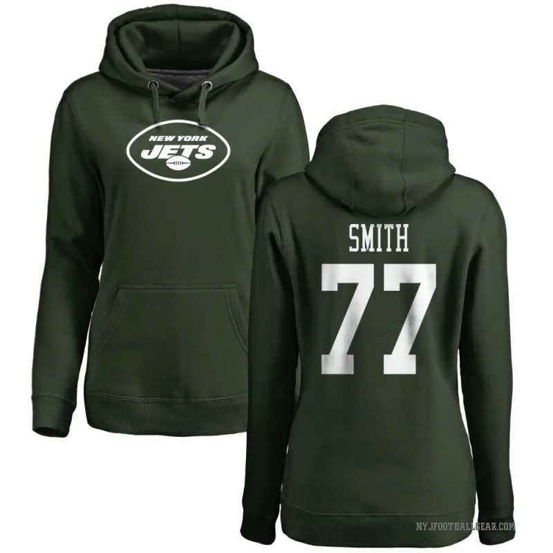 Tyron Smith Women's Green New York Jets Pro Line Logo Pullover Hoodie