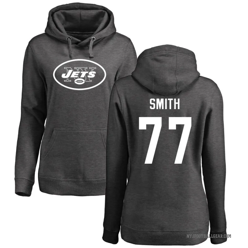 Tyron Smith Women's New York Jets Pro Line by Branded Ash One Color Pullover Hoodie