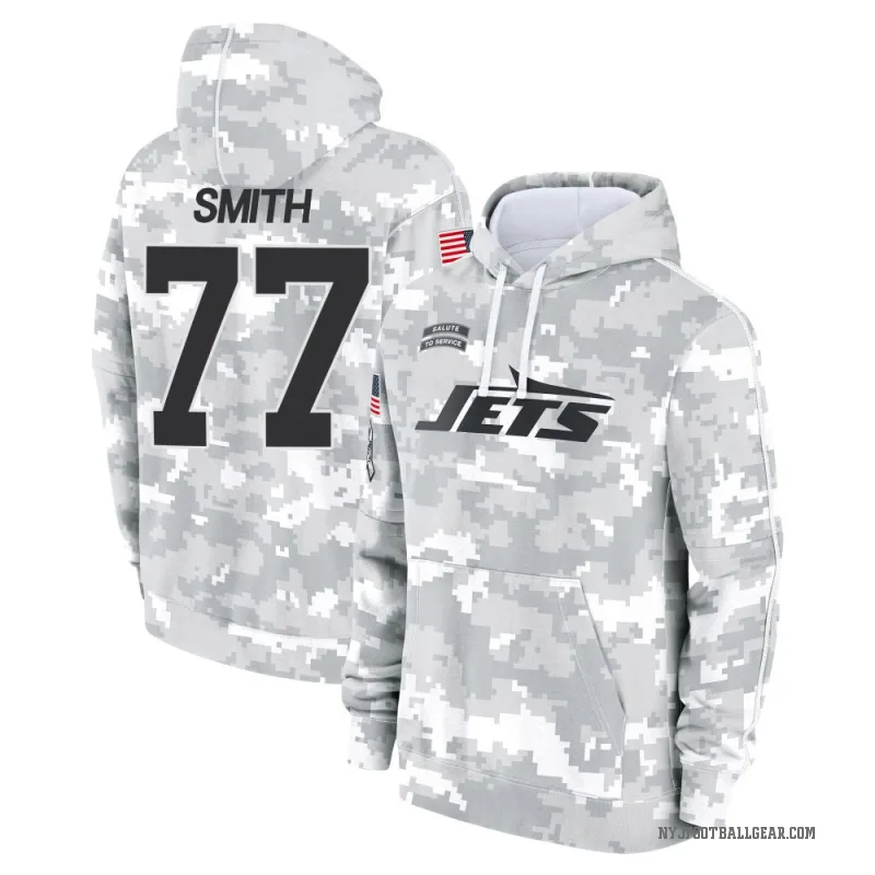 Tyron Smith Youth Camo New York Jets Arctic 2024 Salute to Service Club Fleece Pullover Hoodie