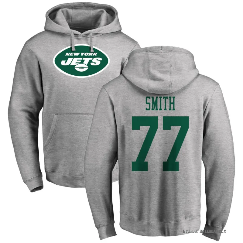 Tyron Smith Youth New York Jets Pro Line Ash Logo Pullover Hoodie