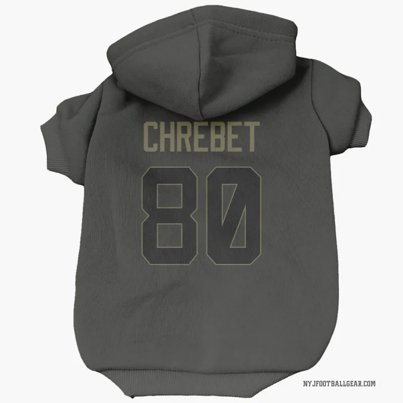 Wayne Chrebet  Black New York Jets  Service Cat & Dog Pet Hoodie