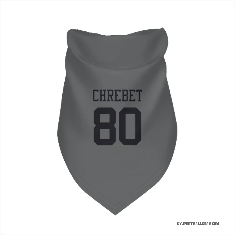 Wayne Chrebet  Charcoal New York Jets  Cat & Dog Pet Bandana
