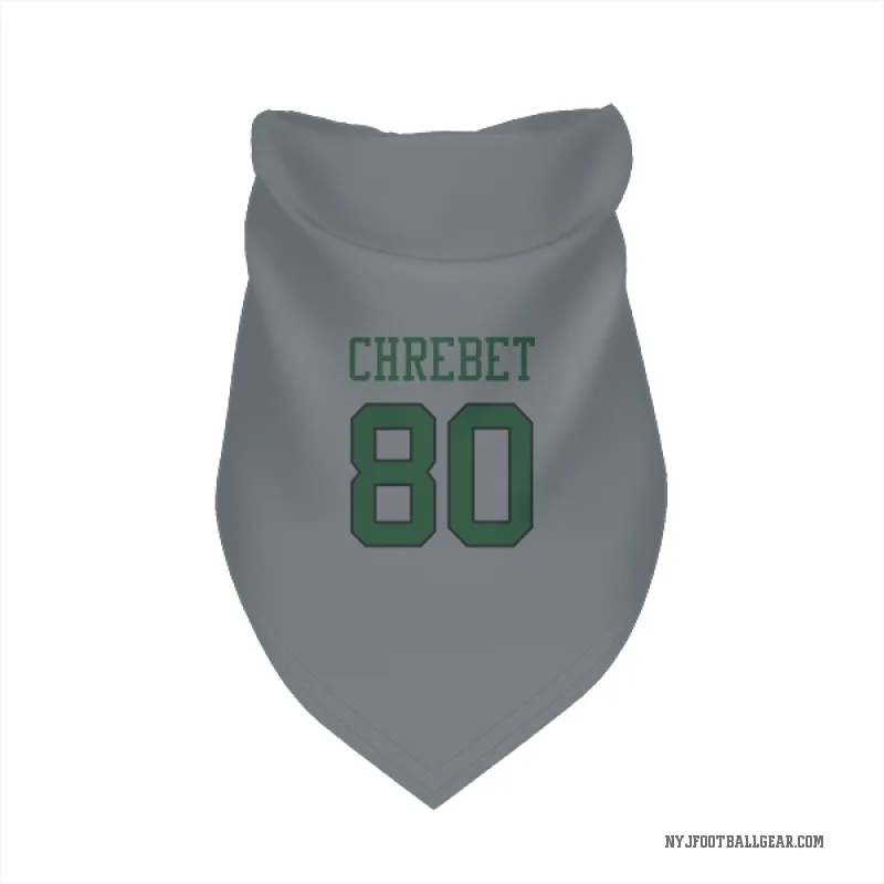 Wayne Chrebet  Gray New York Jets  Cat & Dog Pet Bandana