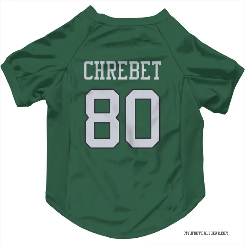 Wayne Chrebet  Green New York Jets  Cat & Dog Pet Jersey