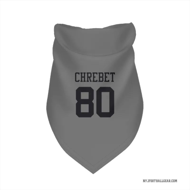 Wayne Chrebet  New York Jets   Silver Cat & Dog Pet Bandana