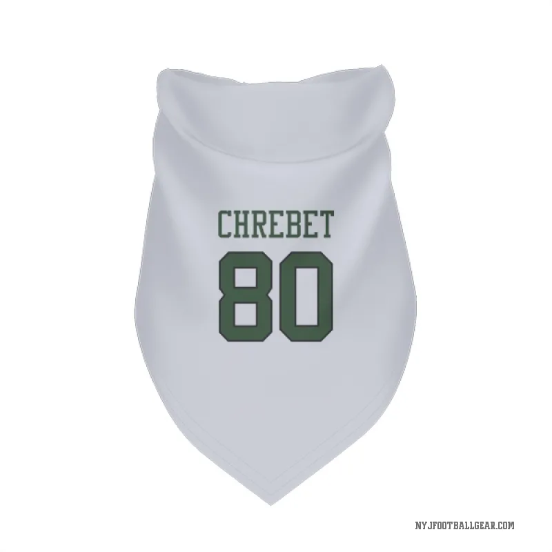 Wayne Chrebet  White New York Jets  Cat & Dog Pet Bandana