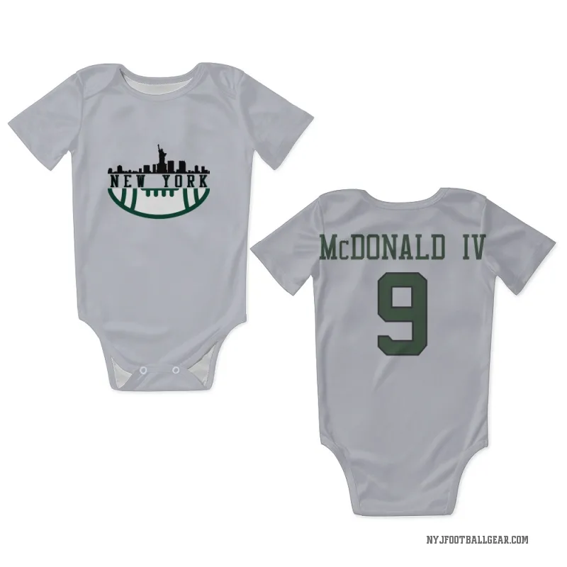 Will McDonald IV  White New York Jets  Newborn & Infant Bodysuit